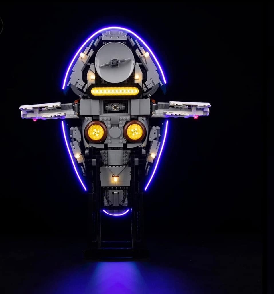 LED Light Kit for LEGO Jango Fett Starship 75409 cockpit glowing