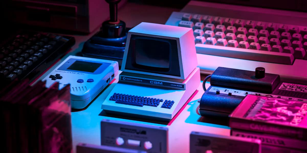 Clean tech workspace with high-end gadgets